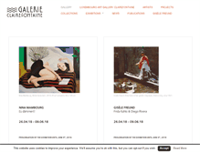 Tablet Screenshot of galerie-clairefontaine.lu